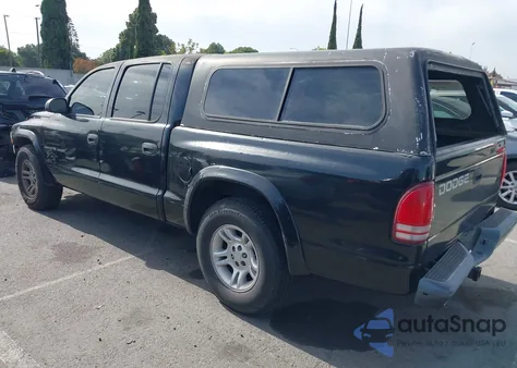 2002 Dodge Dakota Sport из США, поврежденный, VIN 1B7HL38X12S643493